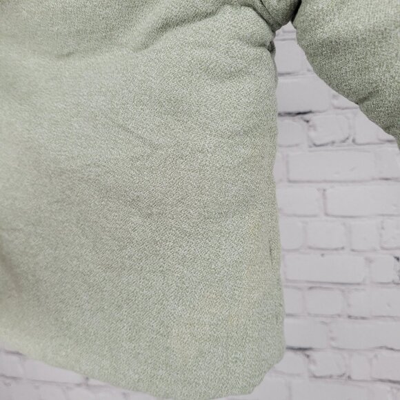 7 For All Mankind  Muted Green 100% Cotton Fur Trim Hooded Jacket Size 24M - Picture 14 of 16